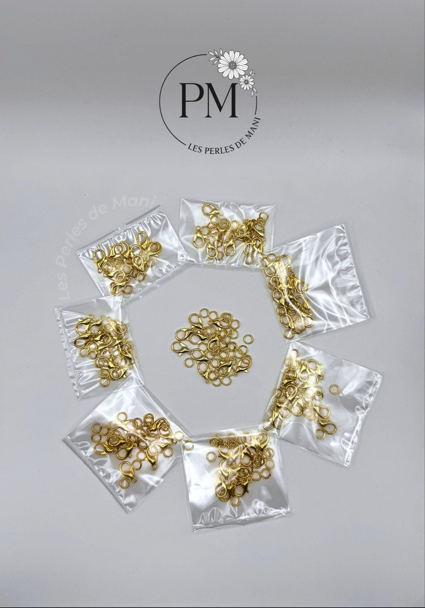 Kit fermoirs + boucles couleur OR