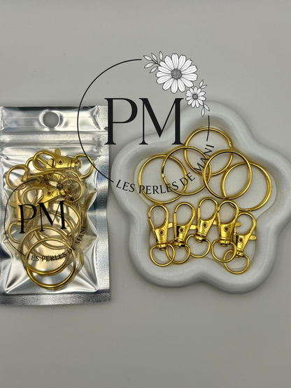 MOUSQUETONS POUR BIJOUX DE TEL - ACIER INOXYDABLE