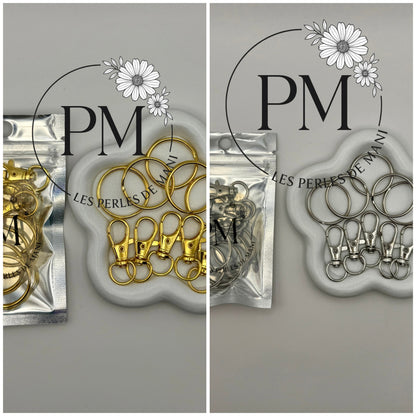 MOUSQUETONS POUR BIJOUX DE TEL - ACIER INOXYDABLE