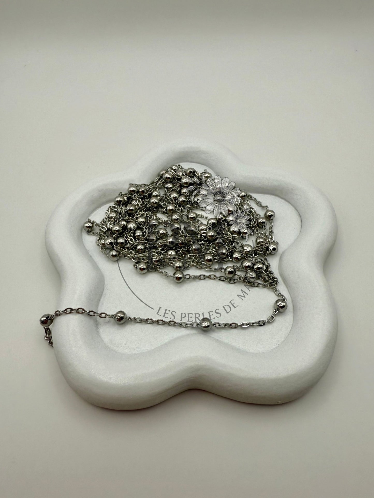 Chaîne Pompons 2m - Acier Inoxydable