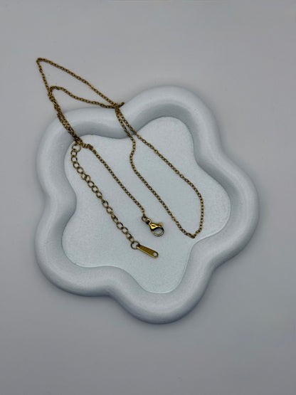 Chaine croisée - Acier Inoxydables - 40 cm + rallonge 5 cm