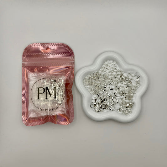 Kit Fermoirs - 170 pièces - Acier Inoxydable